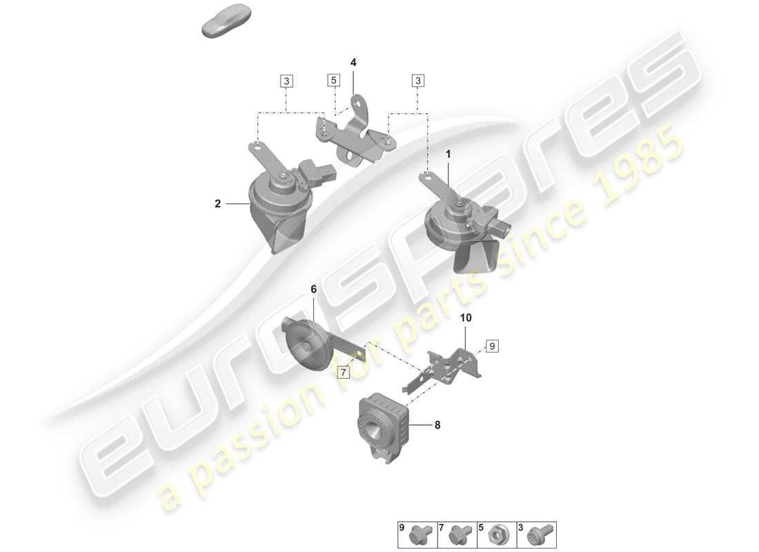 diagrama de pieza que contiene el número de pieza n 10736701