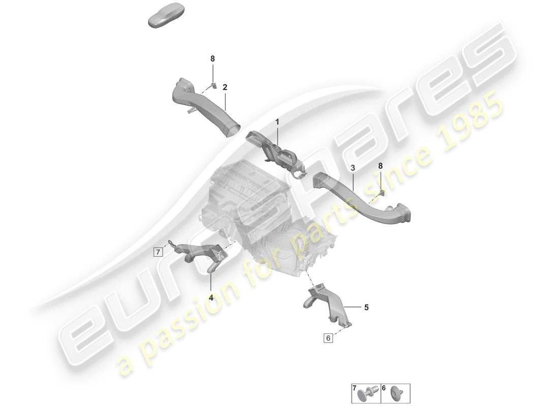 porsche 2020 (992-1) aire acondicionado diagrama de piezas