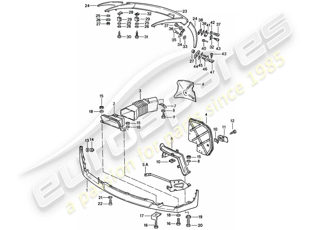 porsche 1983 (928) revelación diagrama de piezas