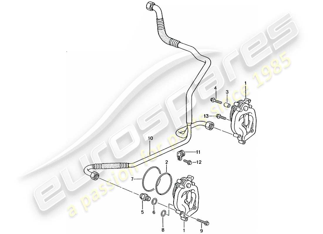 porsche 2002 (996 gt3) suministro de aceite - línea de retorno diagrama de piezas