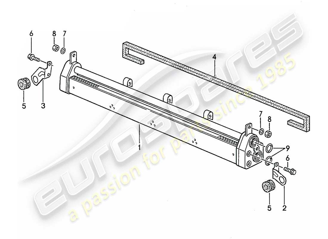 porsche 1990 (928) enfriamiento del aceite del motor - d - mj 1990>> diagrama de piezas