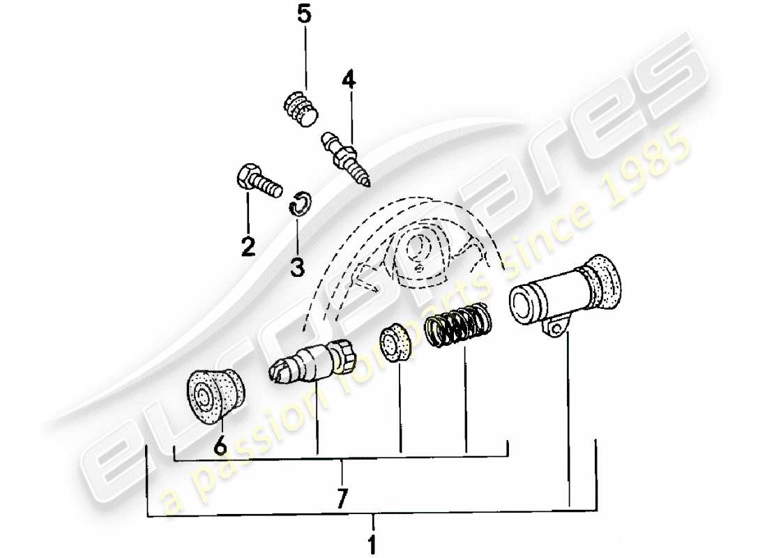porsche 924 (1984) cilindro de freno de rueda - eje trasero - d >> - mj 1980 diagrama de piezas