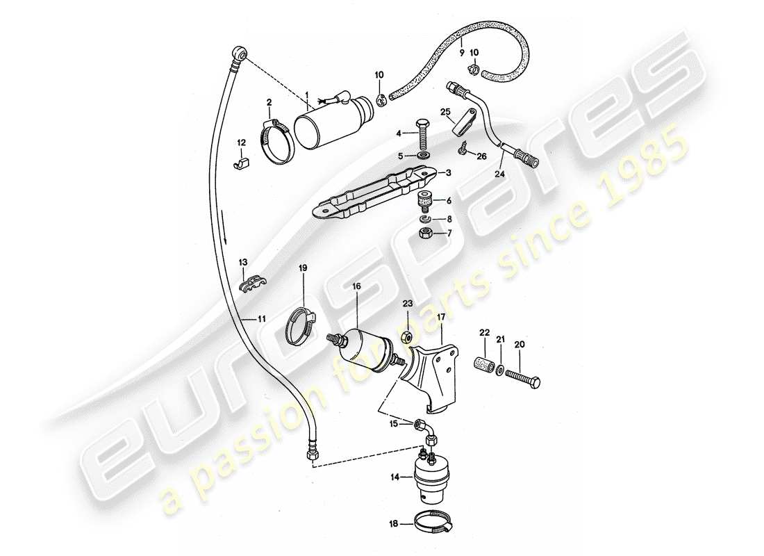 porsche 1975 (911 turbo) sistema de combustible - d - mj 1975>> diagrama de piezas