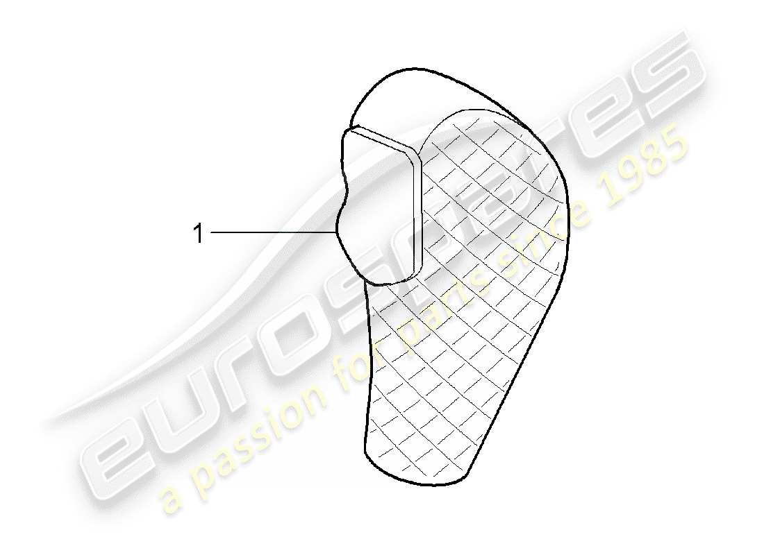 porsche 2017 (tequipment cayenne) palanca selectora diagrama de piezas