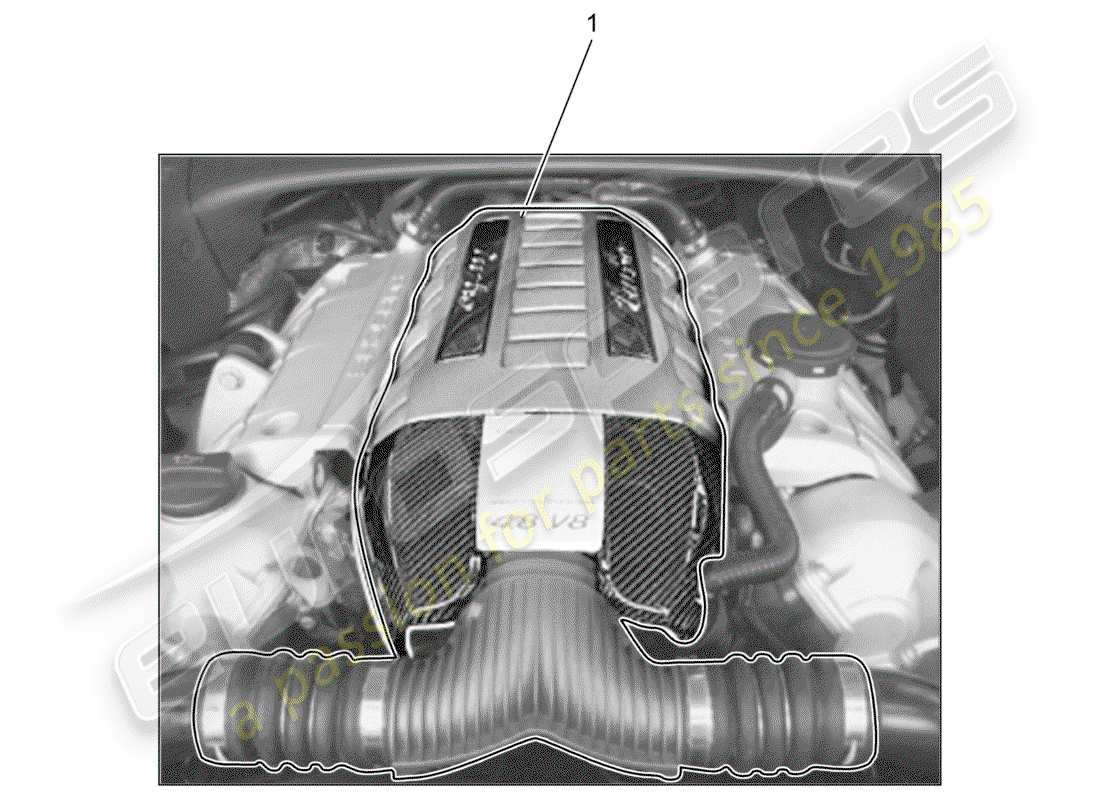 porsche 2013 (tequipment cayenne) motor diagrama de piezas