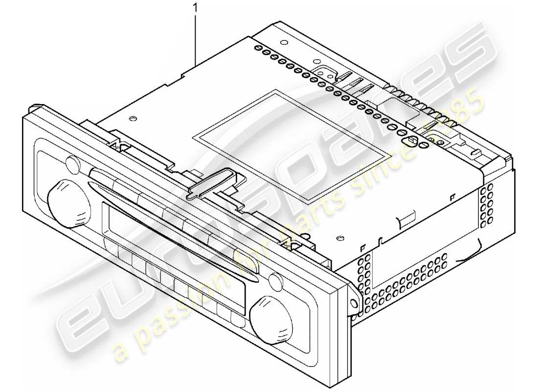 porsche 2017 (tequipment cayenne) unidad de radio diagrama de piezas