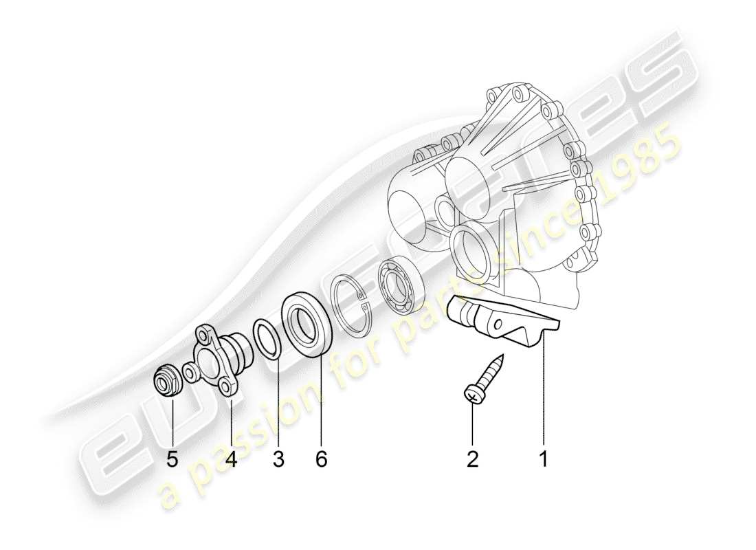 porsche 2008 (997-1 turbo / gt2) tiptronic diagrama de piezas