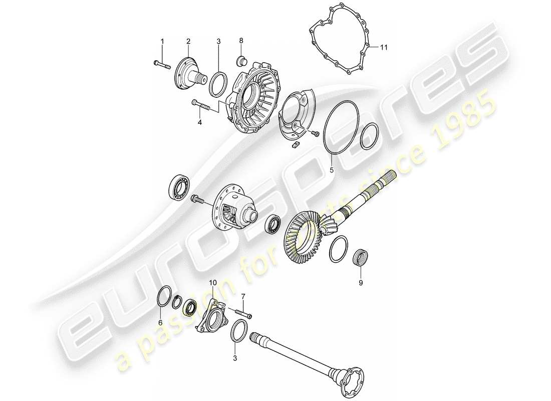 porsche 2008 (987 boxster) tiptronic diagrama de piezas
