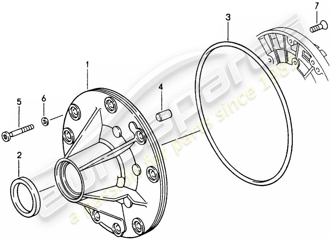 porsche 1994 (968) tiptronic - bomba de aceite diagrama de piezas
