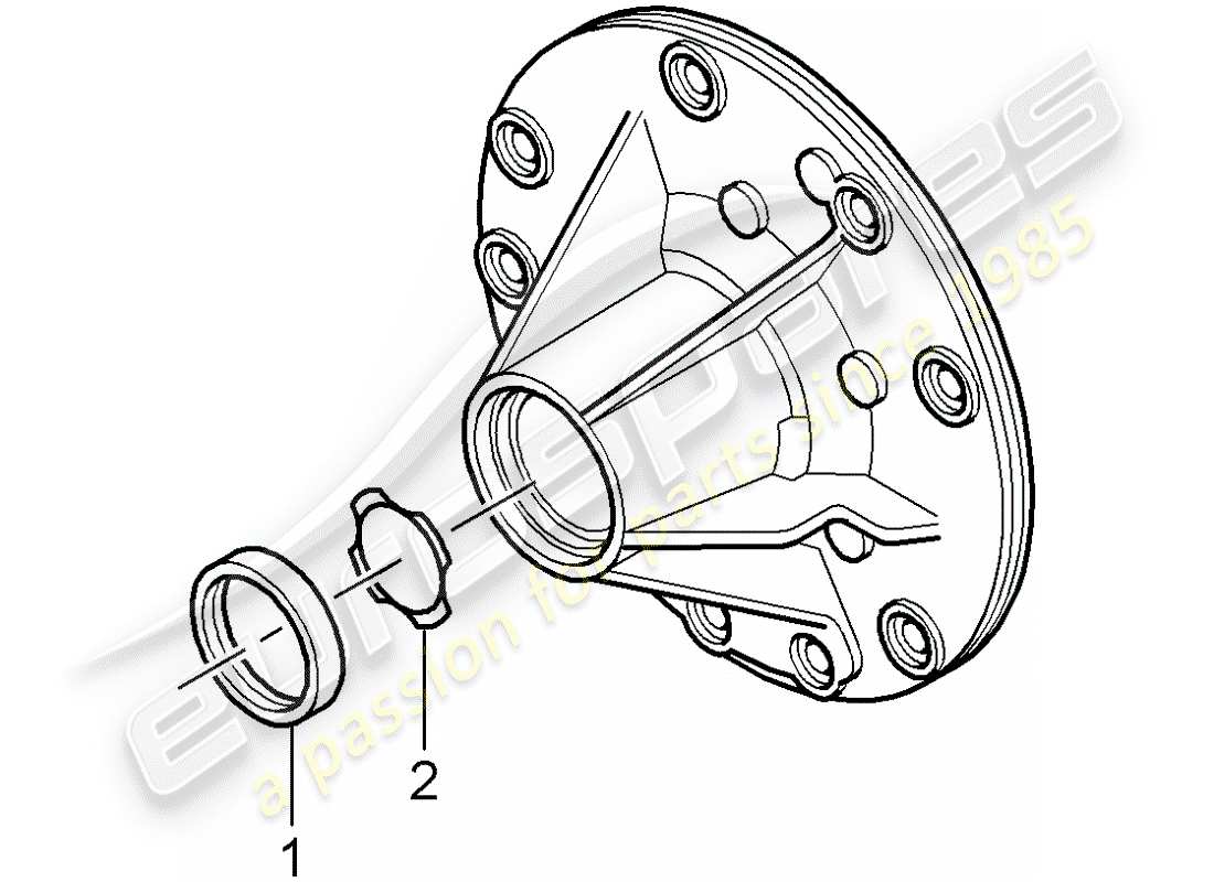 porsche 2007 (987 cayman) tiptronic diagrama de piezas