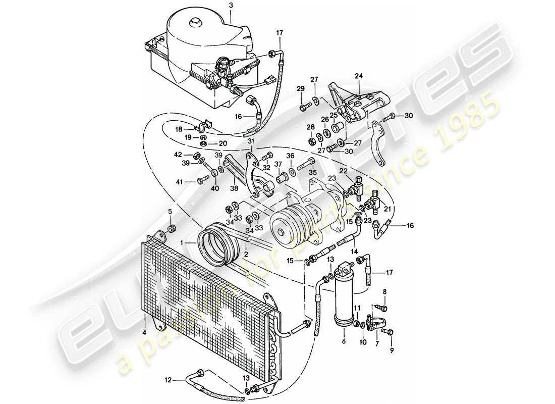 porsche 1979 (924) aire acondicionado - - d >> - mj 1978 diagrama de piezas