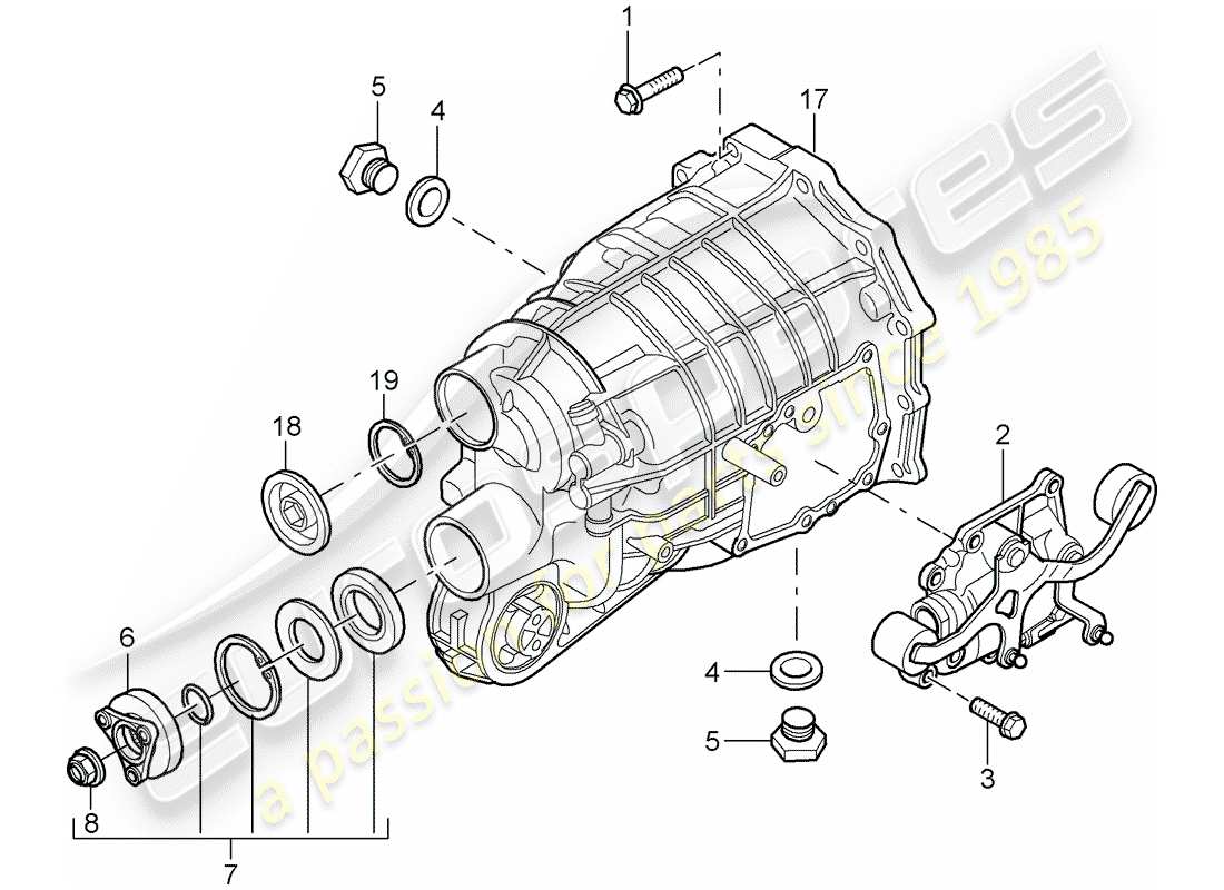 porsche 2007 (997-1) manual gearbox diagrama de piezas