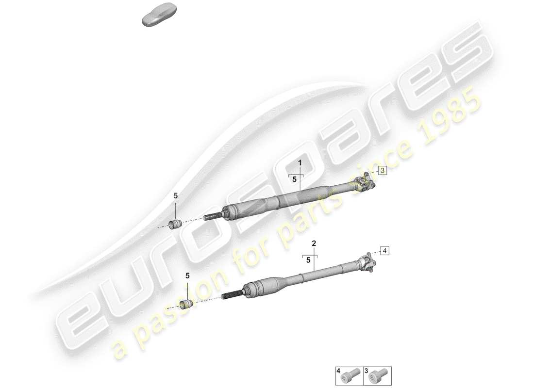 porsche 2019 (992-1) árbol de transmisión diagrama de piezas