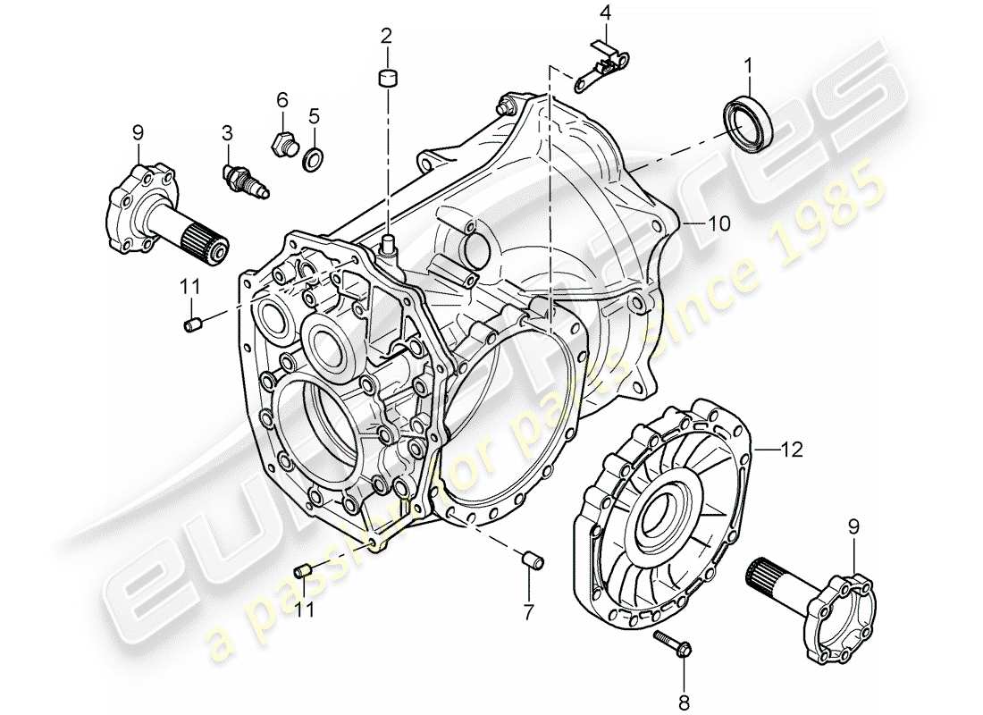 porsche 2007 (997-1) manual gearbox diagrama de piezas
