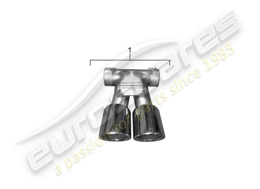 porsche 2016 (tequipment 98x/99x) tubo de escape diagrama de piezas