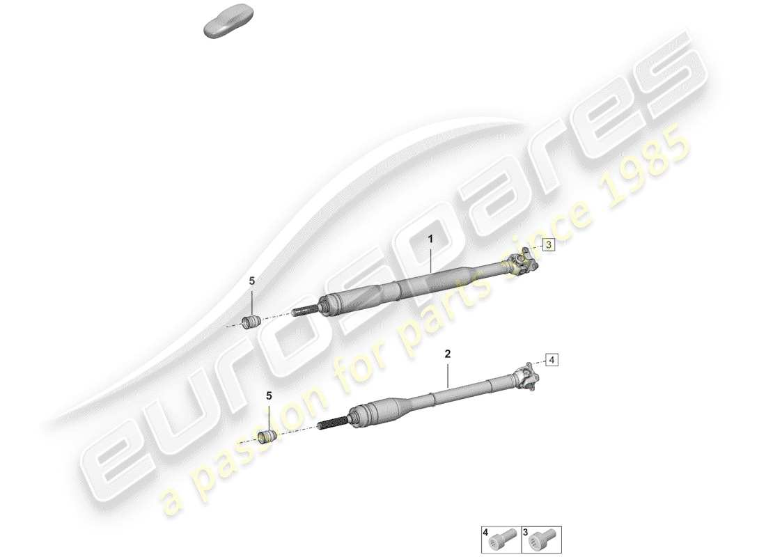 porsche 2020 (992-1) árbol de transmisión diagrama de piezas