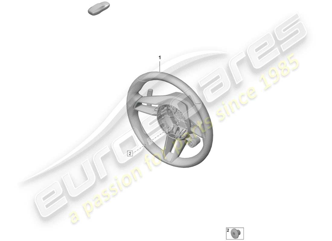 porsche 2020 (992-1) volante diagrama de piezas