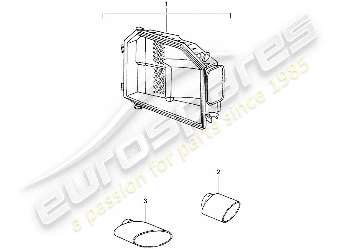 porsche 1994 (tequipment) paquete de sonido exh.óptico diagrama de piezas