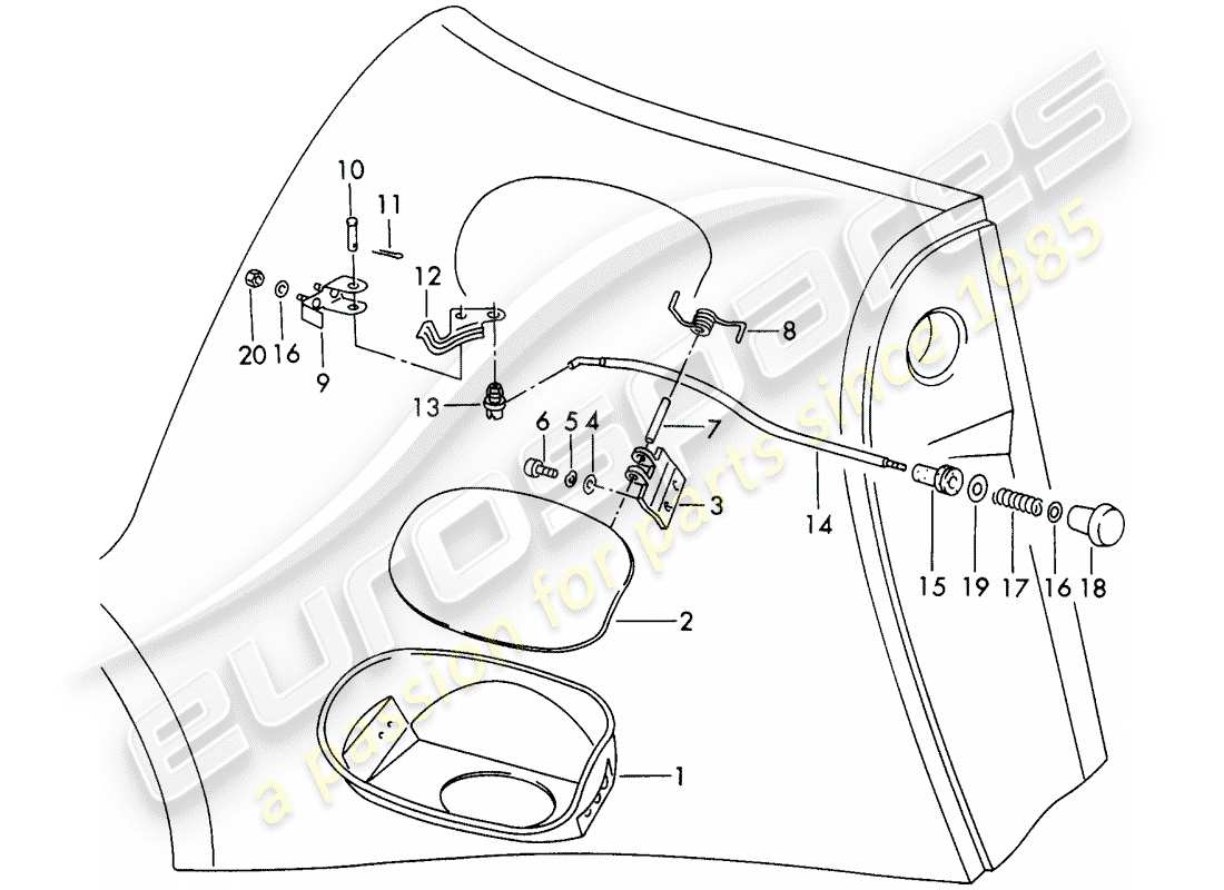 porsche 1973 (911) entrada de aceite - d >> - mj 1972 diagrama de piezas