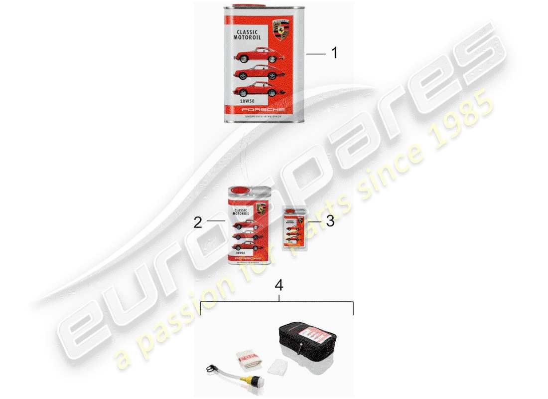 porsche 1981 (911) aceite de motor - porsche clásico 20w50 diagrama de piezas