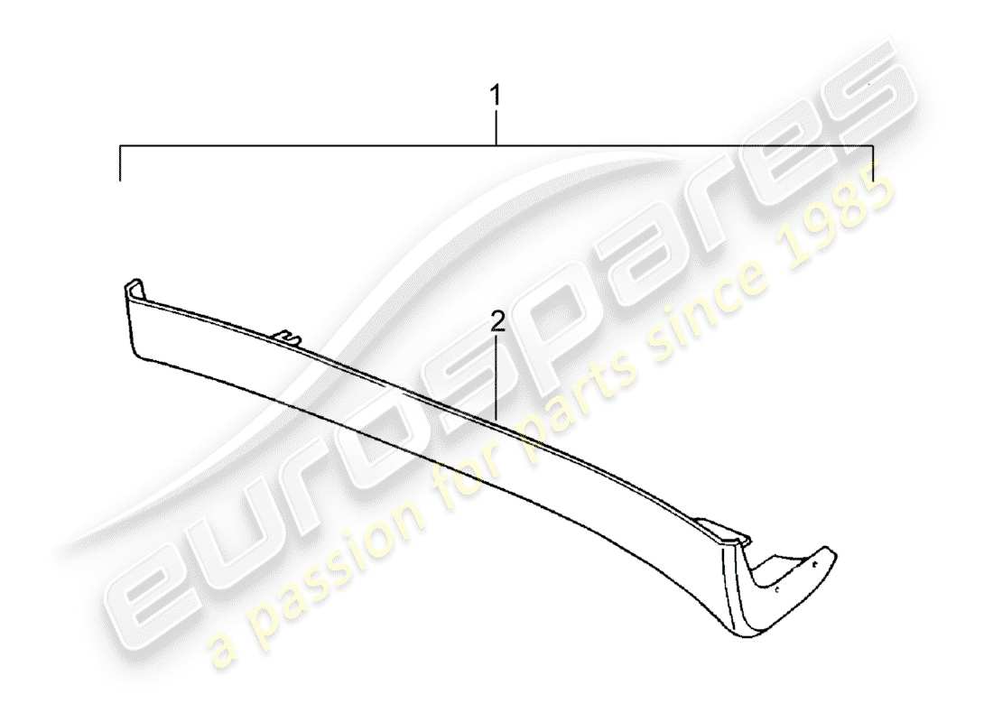porsche 2011 (tequipment) moldura de larguero diagrama de piezas