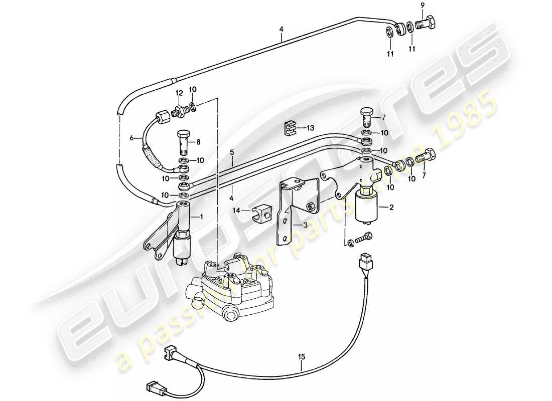 porsche 1981 (924) k-jetronic - 2 a diagrama de piezas