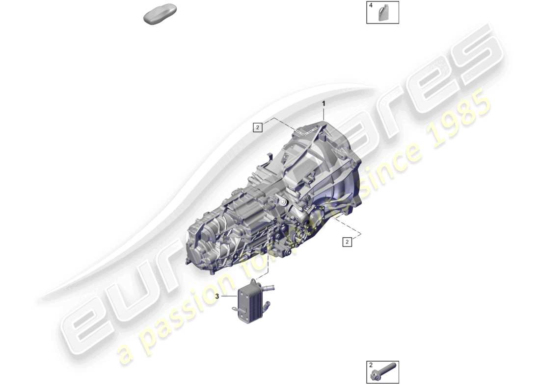 porsche 2020 (718 cayman) manual gearbox diagrama de piezas
