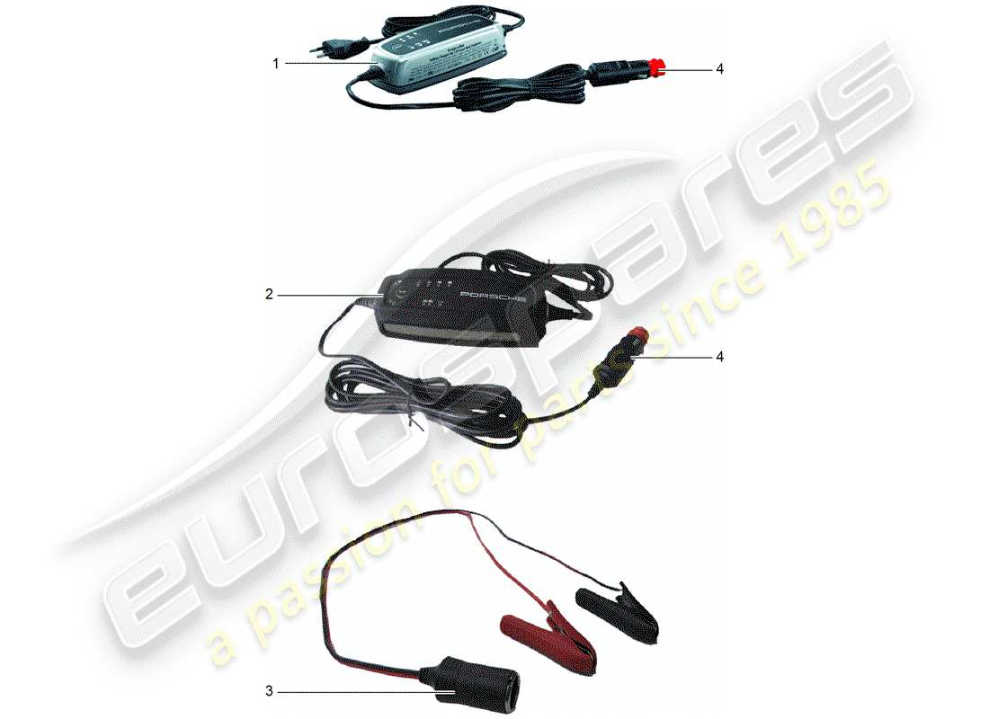 porsche 2019 (tequipment cayenne) cargador diagrama de piezas