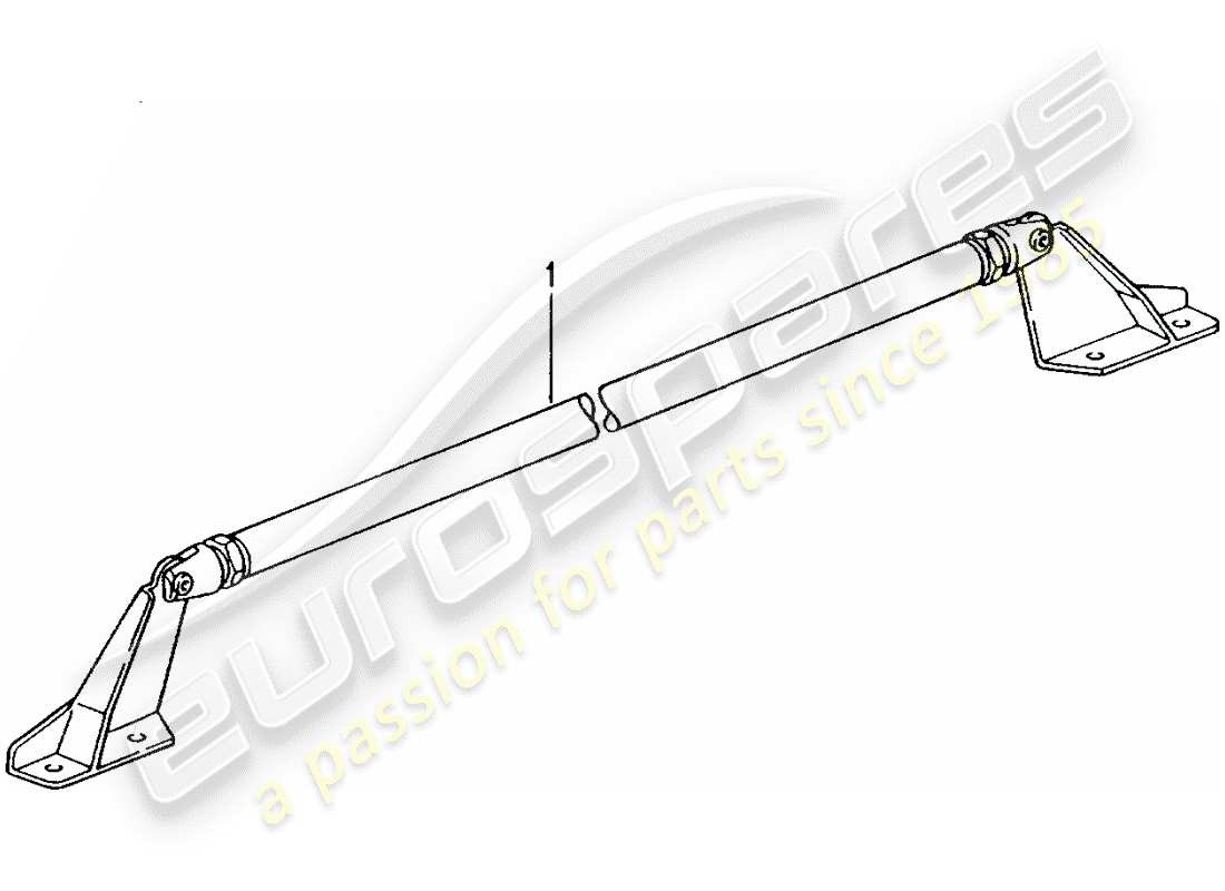 porsche 2006 (tequipment) puntal de domo diagrama de piezas