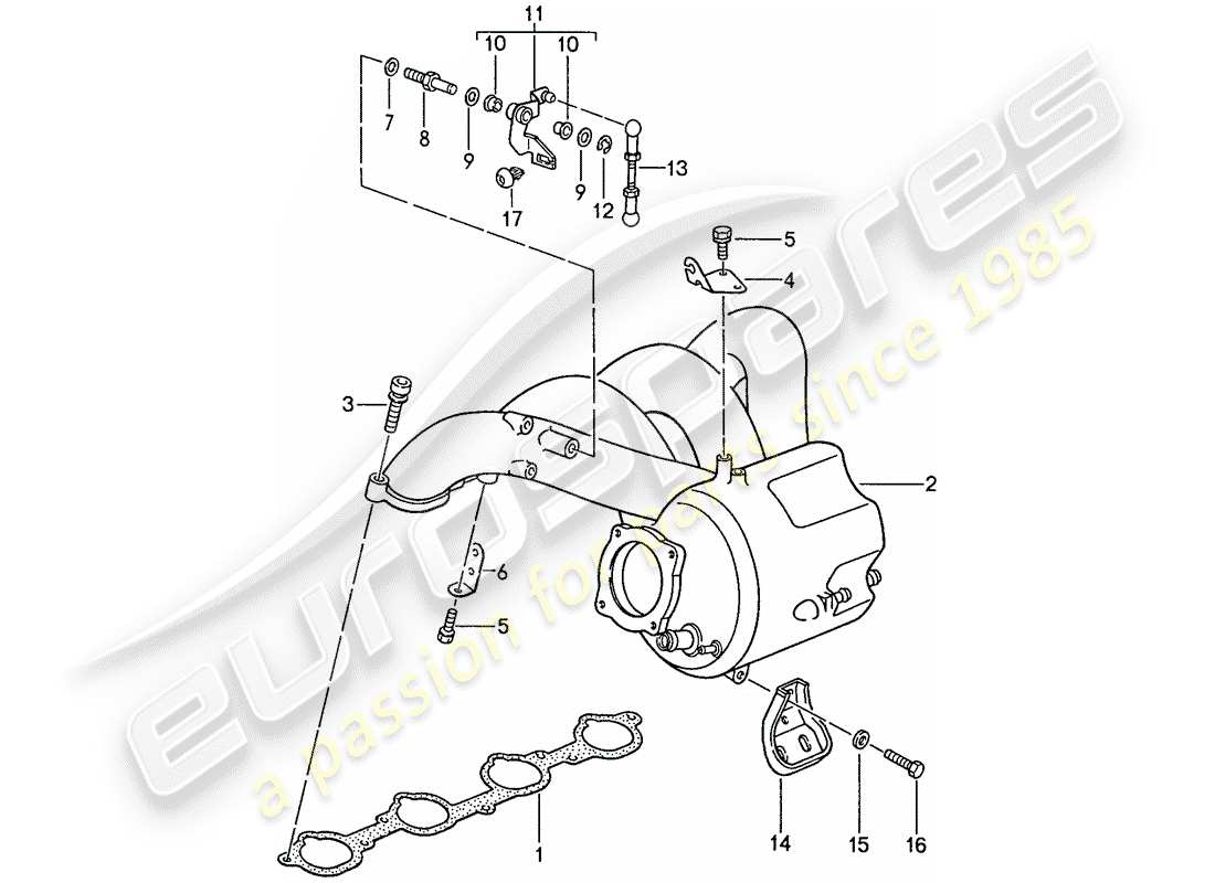porsche 1990 (944) l-jetronic - 3 diagrama de piezas
