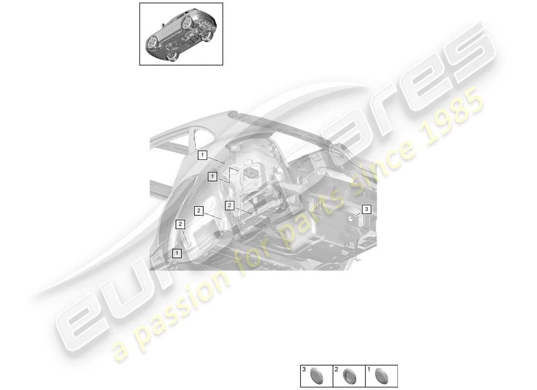porsche 2019 (macan) diagrama de piezas del enchufe