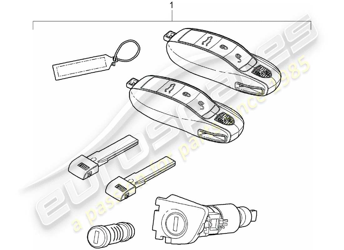 porsche 2016 (cayenne e2 92a) kits de reparación diagrama de piezas