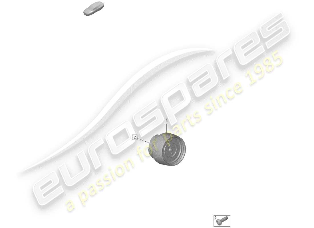 porsche 2019 (992-1) reloj digital diagrama de piezas