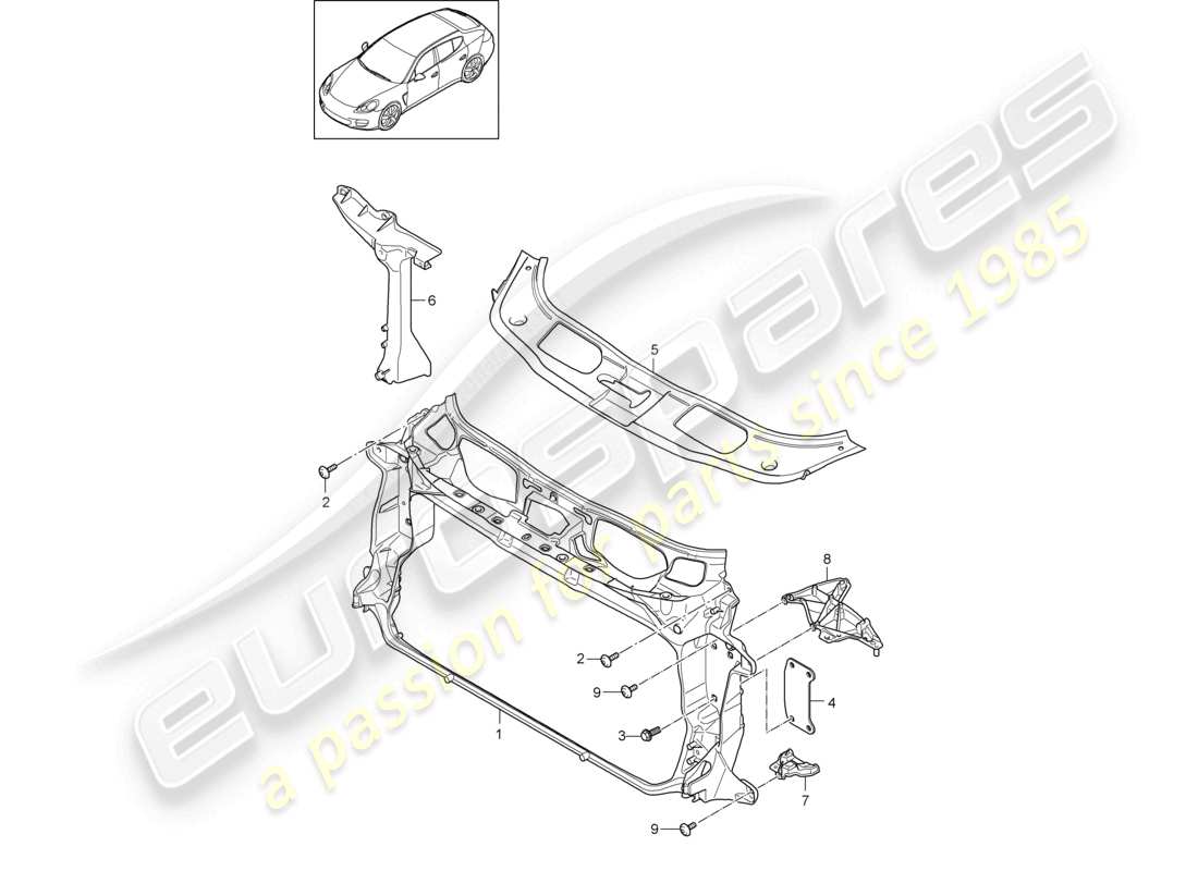 porsche 2010 (cayenne e1 9pa) enfriador portador para refrigerante diagrama de piezas