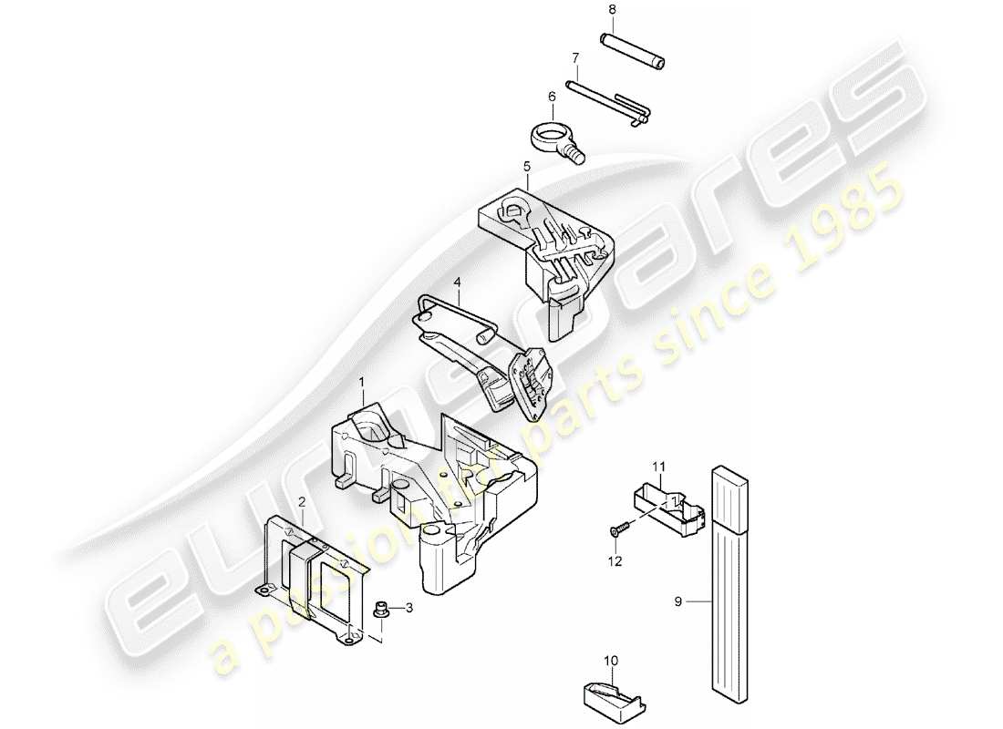 porsche 2003 (cayenne e1 9pa) diagrama de piezas de la herramienta