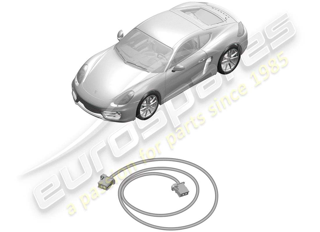 porsche 2016 (981 cayman) cableando arneses diagrama de piezas