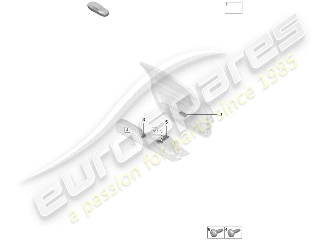 porsche 2019 (992-1) switch diagrama de piezas