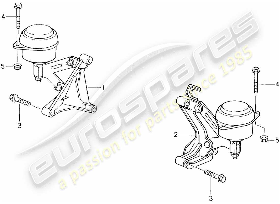 porsche 2002 (986 boxster) tiptronic - diagrama de piezas de montaje de la caja de cambios