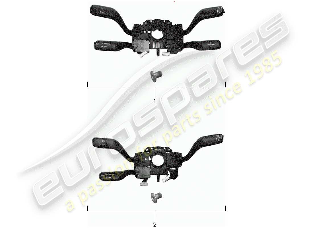 porsche 2017 (tequipment 98x/99x) diagrama de piezas del sistema de control de crucero
