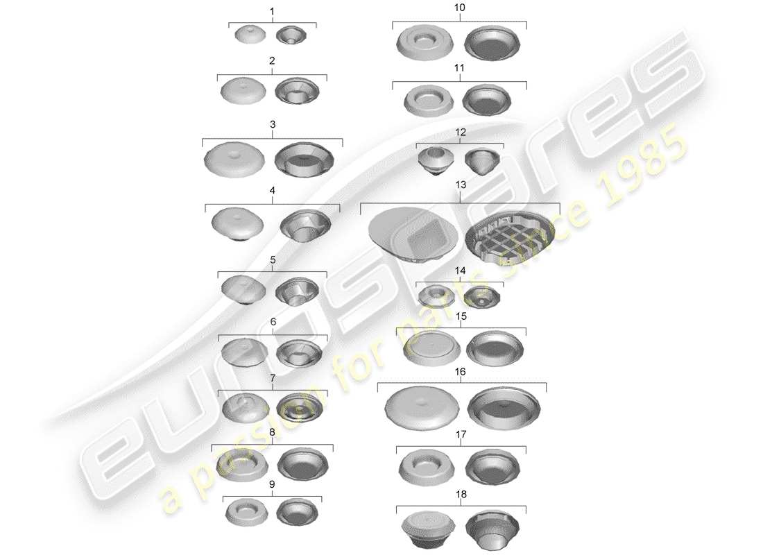 porsche 2016 (981 boxster spyder) enchufar diagrama de piezas