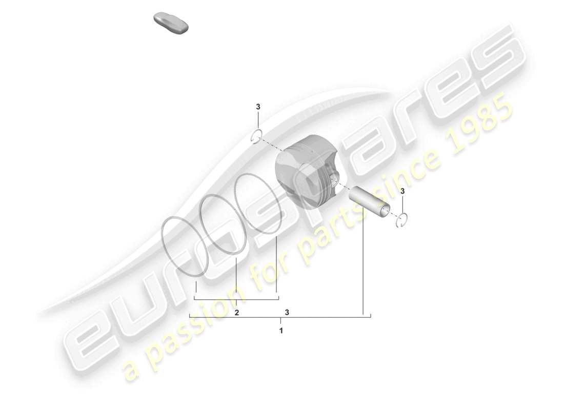 porsche 2020 (718 cayman) pistón diagrama de piezas