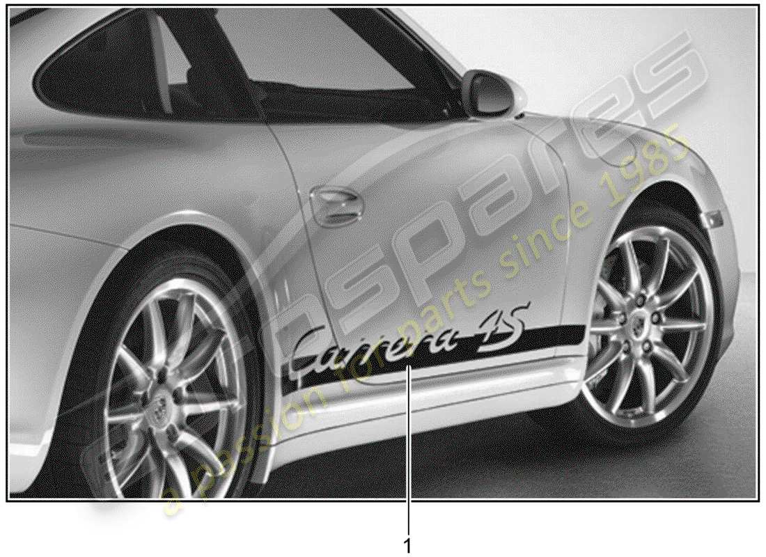 porsche 2012 (tequipment) diagrama de piezas de la lámina recortadora