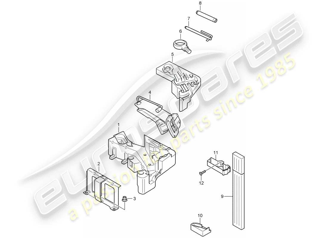 porsche 2008 (cayenne e1 9pa) diagrama de piezas de la herramienta