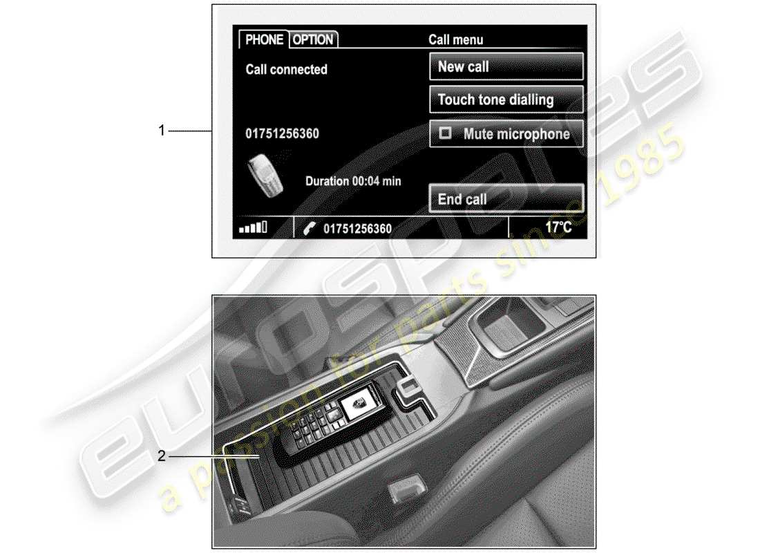 porsche 2013 (tequipment 98x/99x) kit de instalación diagrama de piezas