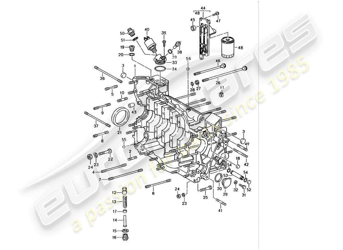 porsche 1994 (993) carter - juego de reparacion para mantenimiento - ver ilustracion: diagrama de piezas