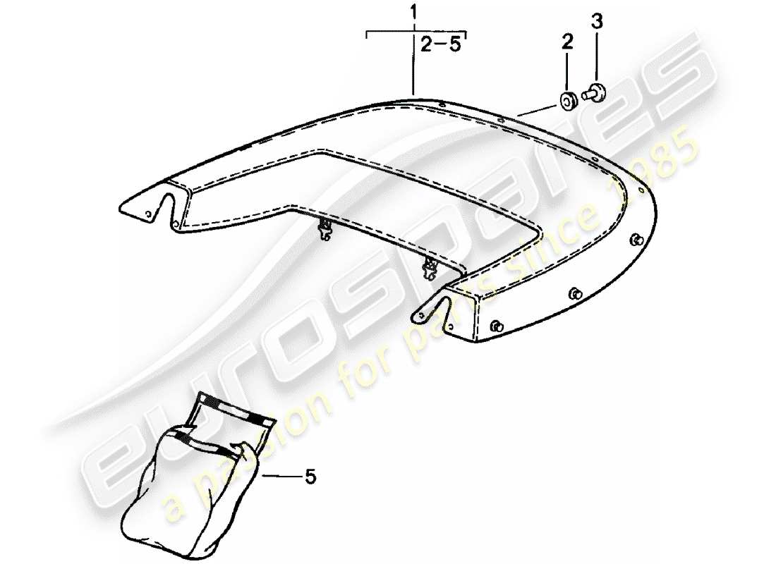 porsche 1981 (911) cubre botas diagrama de piezas