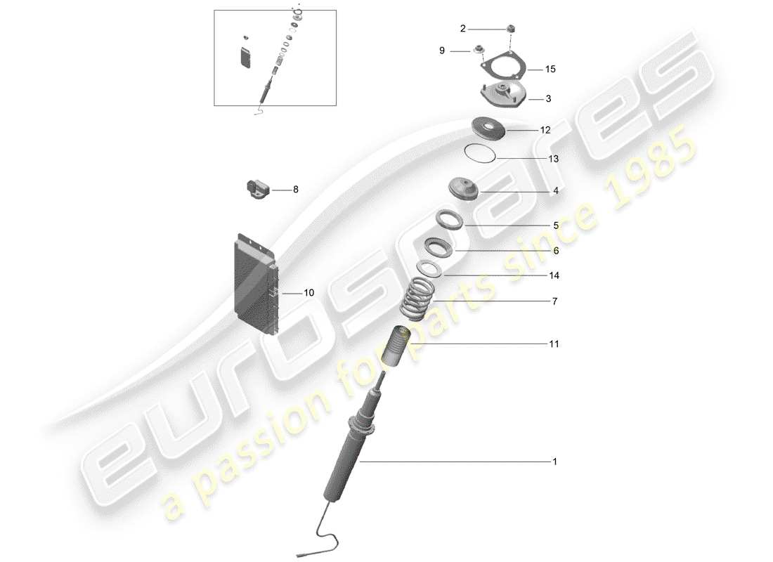 porsche 2015 (991-1 r/gt3/rs) amortiguador de vibraciones diagrama de piezas