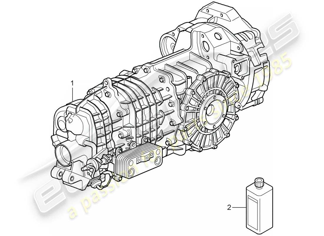 porsche 2011 (997-2 gt3) transmisión de repuesto diagrama de piezas