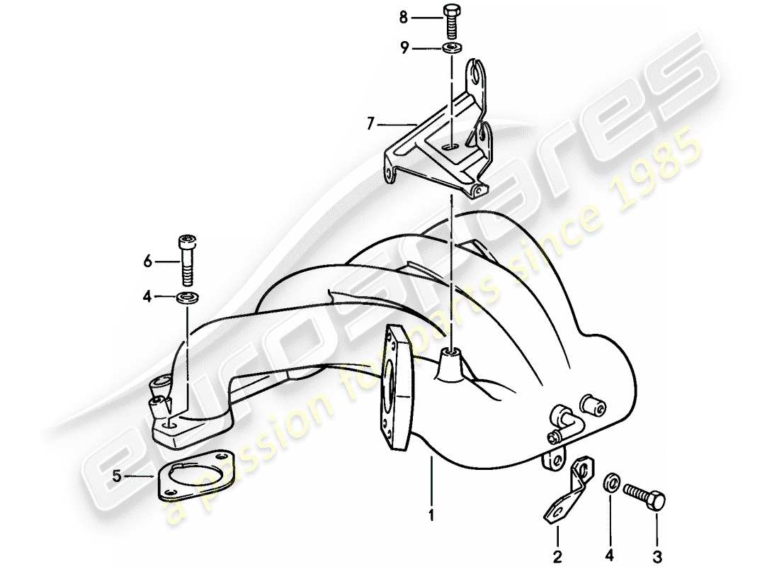 porsche 1982 (944) l-jetronic - 3 diagrama de piezas