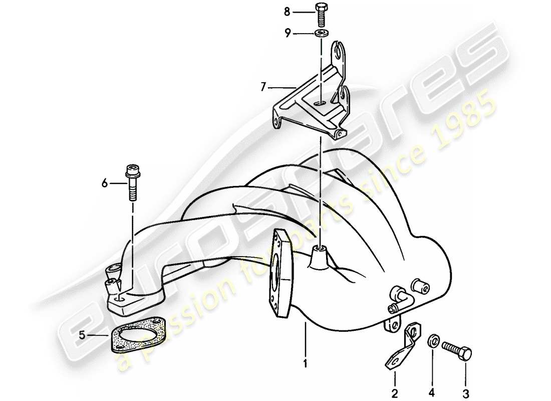 porsche 1987 (924s) l-jetronic - 3 diagrama de piezas